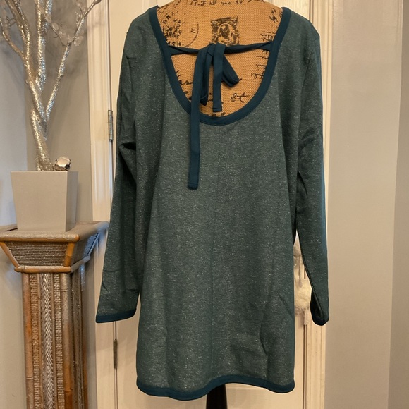 Studio 1886 Tie Back Glitter Top - Picture 8 of 11